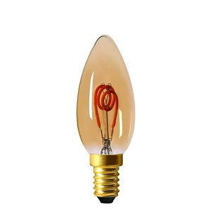 CANDLE | C35 | FILAMENT LED | 3 LOOPS | 3W | E14 | 100LM | DIMMABLE | AMBER