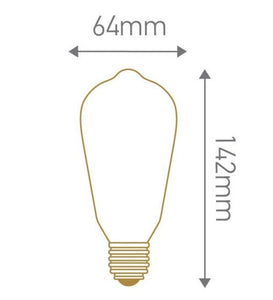 EDISON | FILAMENT LED | TWISTED | 4W | B22 | 2000K | 200LM | DIMMABLE | AMBER